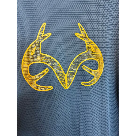 Realtree Performance Hunting Men’s Shirt Gray Orange US XL Polyester Logo - Picture 6 of 9